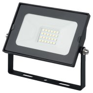 LED FÉNYVETŐ SLIM SMD 20W 1600LM 4000K FEKETE GYORSCSATLAKOZÓVAL