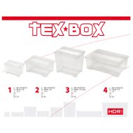 TEX BOX TÁROLÓDOBOZ 57*38*17CM      TETŐVEL