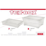 TEX BOX TÁROLÓDOBOZ 78,5X59X40,5CM  TETŐVEL