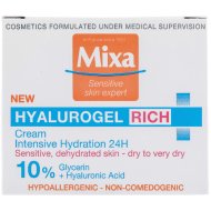 Mixa Hyalurogel Rich intenzíven hidratáló arcápoló