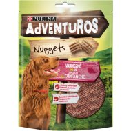 PURINA ADVENTUROS NUGGETS KUTYA JUTALOMFALAT VADDISZNÓ, VAD ÍZŰ 90G