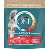 PURINA ONE STERILCAT MACSKAELEDEL MARHÁVAL ÉS BÚZÁVAL, SZÁRAZ, 450G
