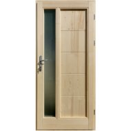 KOBEZOL TAMÁS FENYŐ BEJÁRATI AJTÓ 100X210CM NATÚR JOBB