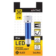 ENTAC KULCSTARTÓS LED LÁMPA KÉK 30LM 1W 3×LR44 (TARTOZÉK)