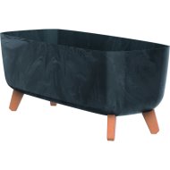 PROSPERPLAST VIRÁGLÁDA GRACIA CASE BETON EFFECT MŰANYAG 58X23,5X24 CM ANTRACIT