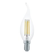 LED FÉNYFORRÁS E14 4W 350LM 2700K FILAMENT LÁNGGYERTYA CF35 ÁTLÁTSZÓ