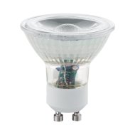 LED FÉNYFORRÁS COB GU10 4,5W 345LM 3000K ÁTLÁTSZÓ