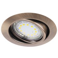 LITE BEÉPÍTHETŐ LED GU10 3X3W BILLENŐ, KEREK, BRONZ