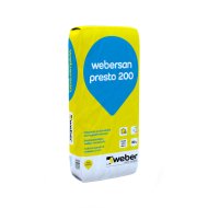 WEBER WEBERSAN PRESTO 200 FALSZÁRÍTÓ JAVÍTÓVAKOLAT 30KG/ZSÁK, FEHÉR