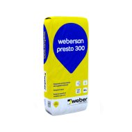 WEBER WEBERSAN PRESTO 300 FALSZÁRÍTÓ SIMÍTÓVAKOLAT 30KG/ZSÁK, FEHÉR