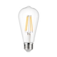 LED FÉNYFORRÁS EDISON E27 7W 806LM 2700K FILAMENT CLEAR DIMMELHETŐ