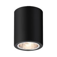 KOBALD MENNYEZETI LÁMPA E27 1XMAX.25W IP20 LEFELÉ VILÁGÍTÓ 9xH11CM HENGER MATT FEKETE
