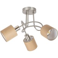 NATINA MENNYEZETI LÁMPA E14 3×MAXIMUM 25W SATIN KRÓM BARNA