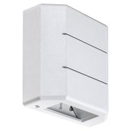 LIPPA KÜLTÉRI LED FALI FEL-LE LÁMPA, 6W 150LM, IP54, 3000K, FEHÉR, 12X12X5CM