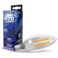 LED FÉNYFORRÁS GYERTYA E14 4W 430LM FILAMENT 2700K