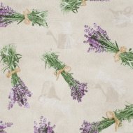 ROTTEX IMPREGNÁLT TEXTIL TERÍTŐ LEVENDULÁS 1,4M SZÉLES 20M/TEKERCS