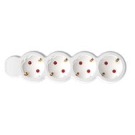 ELOSZTÓ 4-ES 3M 3X1,5MM2 FEHÉR