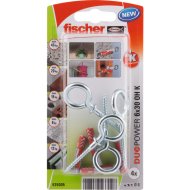 DŰBEL 6X30MM 4 DB CSAVARRAL &quot;DUOPOWER&quot; FISCHER