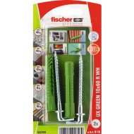 DŰBEL 10X60MM 2 DB KAMPÓVAL &quot;UX GREEN&quot; FISCHER