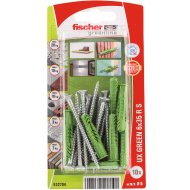 DŰBEL 6X35MM 10 DB CSAVARRAL &quot;UX GREEN&quot; FISCHER