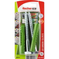 DŰBEL 12X70MM 2 DB CSAVARRAL &quot;UX GREEN&quot; FISCHER