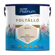 POLI-FARBE PLATINUM FOLTÁLLÓ BELTÉRI SZÍNES FALFESTÉK 2,5L BB40 BARNA BOGÁNCS