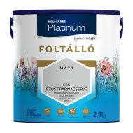 POLI-FARBE PLATINUM FOLTÁLLÓ BELTÉRI SZÍNES FALFESTÉK 2,5L E35 EZÜST PÁRNACSERJE