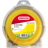 OREGON DAMIL 2,4MM ÁTMÉRŐJŰ, 75M, SZÖGLETES PROFILÚ, SÁRGA, FŰKASZÁHOZ