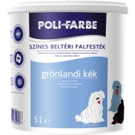 POLI-FARBE BELTÉRI FALFESTÉK 5L GRÖNLANDI KÉK