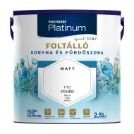 POLI-FARBE PLATINUM FOLTÁLLÓ KONYHA ÉS FÜRDŐSZOBA FESTÉK 2,5L F10