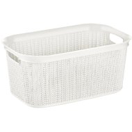 RUHÁSKOSÁR 38L, 56,6X36,6X25,5 CM FEHÉR HURKOLT MINTA, M-080