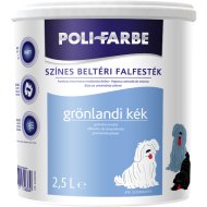 POLI-FARBE BELTÉRI FALFESTÉK 2,5L GRÖNLANDI KÉK