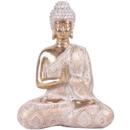 ART GALÉRIA BUDDHA TISZTELET SZOBOR 15X18X5CM, ARANY SZÍNŰ, MŰANYAG