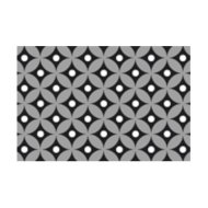 LÁBTÖRLŐ KÓKUSZ 75X45CM SZÜRKE/FEKETE KÖR MINTÁS