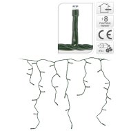 JÉGCSAPFÜZÉR 180 LED FEHÉR 8F.VEZ. KÜL-ÉS BELTÉRI, 6M KÁBEL:3M