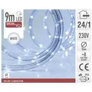 FÉNYCSŐ 9M-ES LED-ES FEHÉR, 8FUNKCIÓS VEZÉRLŐVEL