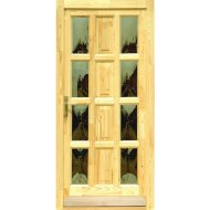 ÁMOR BEJÁRATI AJTÓ 100X210CM JOBB KÜLTÉRI, SZÉLÉN ÜVEGES