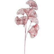 DEKOR ÁG GLITTERES 73CM BURGUNDY