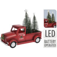 DEKOR KISAUTÓ LED-ES, FENYŐFÁVAL 31,4X14,4X25,5CM