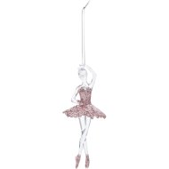 DEKOR BALERINA FÜGGŐ 17CM, RÓZSASZÍN 2 FÉLE MODELL
