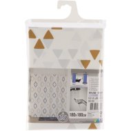 TENDANCE ZUHANYFÜGGÖNY PEVA 180X180CM ROMBUSZ MINTÁS 12 DARAB KARIKÁVAL