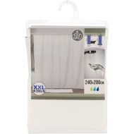 TENDANCE ZUHANYFÜGGÖNY POLIÉSZTER 240X200CM FEHÉR 16 DARAB KARIKÁVAL