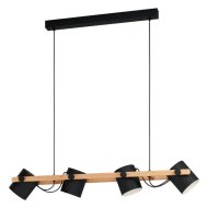 HORNWOOD FÜGGESZTÉK E27 4X28W FA/FEKETE