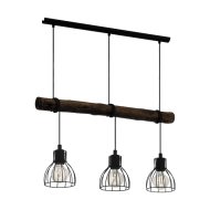 HORNINGTOPS FÜGGESZTÉK E27 3X40W FA/FEKETE