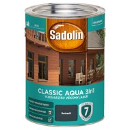 SADOLIN CLASSIC AQUA SELYEMFÉNYŰ VÉKONYLAZÚR 5L, ANTRACIT