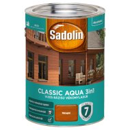 SADOLIN CLASSIC AQUA SELYEMFÉNYŰ VÉKONYLAZÚR 5L, MAHAGÓNI