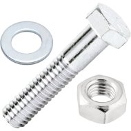 HATLAPFEJŰ CSAVAR 6X40MM, 4DB-OS     + ANYA + ALÁTÉT, INOX