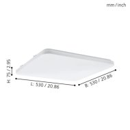 FRANIA LED MENNYEZETI 49,5W 5700LM