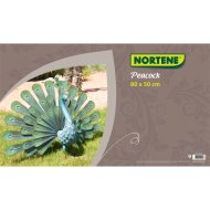 NORTENE PÁVAFIGURA PEACOCK 27X80X50CM FÉM ZÖLD-KÉK