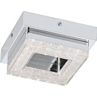 FRADELO LED FALI/MENNY.L 1X4W 400LM 12X12CM ACÉL/MŰA/KRISTÁLY